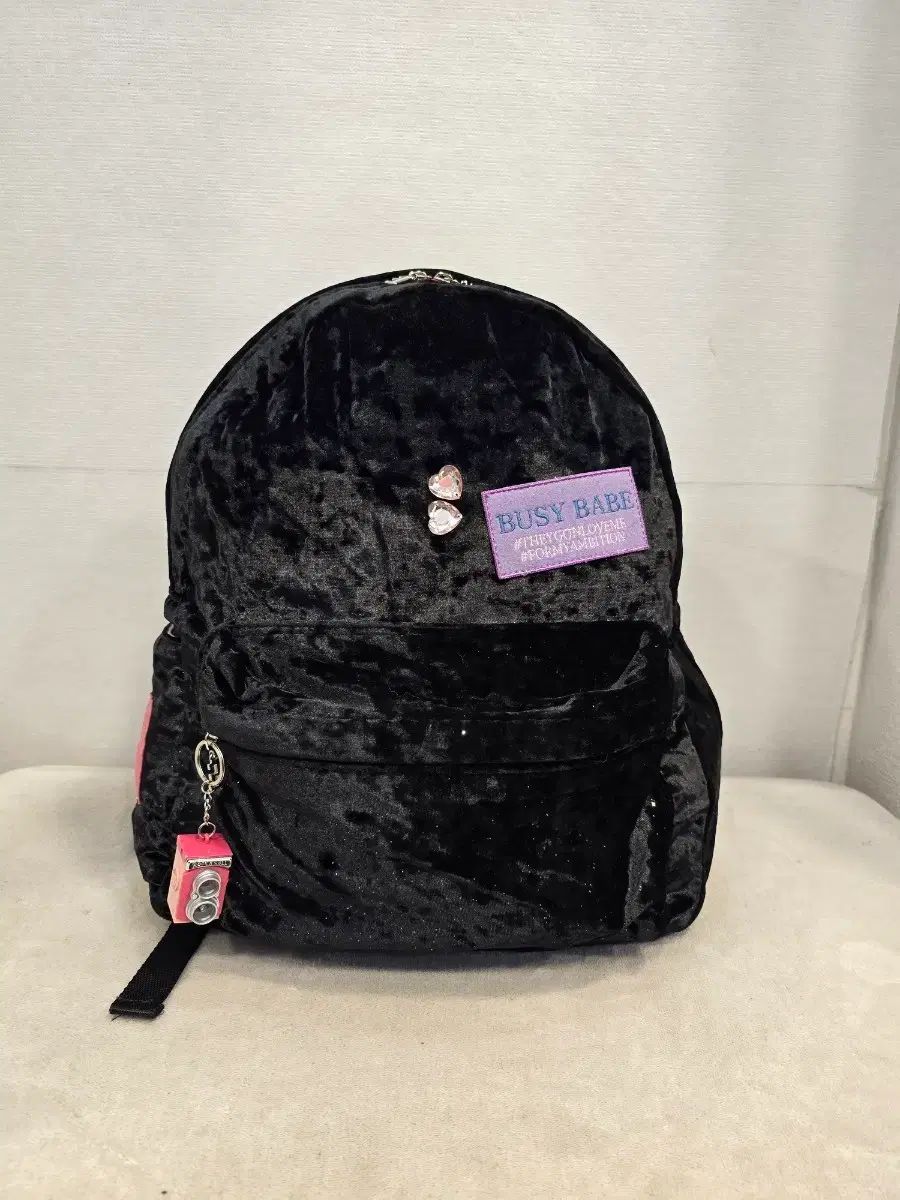 Entre reves アント・レーヴ BUSY BABE ツアーベルベット バックパック ブラック