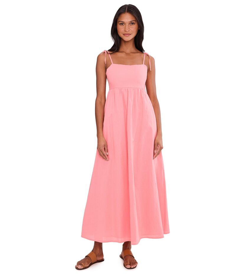ビーチライオット レディース トップス ワンピース マキシ Beach Riot Valory Maxi Dress Coral Sea Linen コーラル