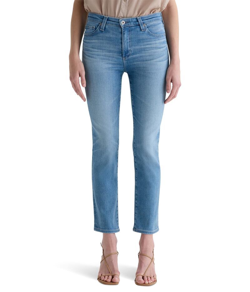 エージージーンズ レディース ボトムス デニムパンツ AG Jeans Mari MidRise Slim Straight Crop Jeans in Atlantis Atlantis
