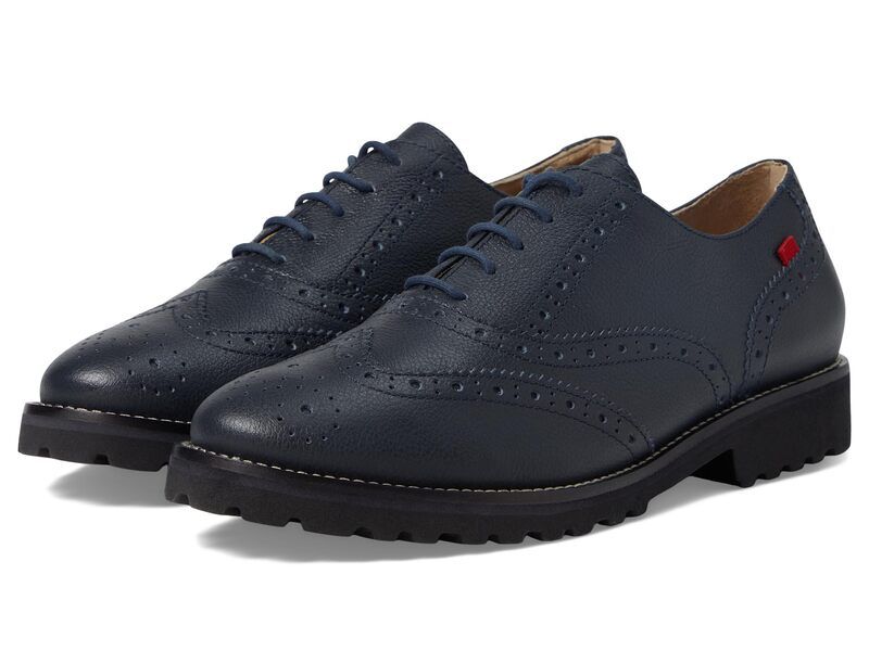 マークジョセフニューヨーク レディース シューズ オックスフォード Marc Joseph New York Central Park West Navy Svelte Gra ネイビー