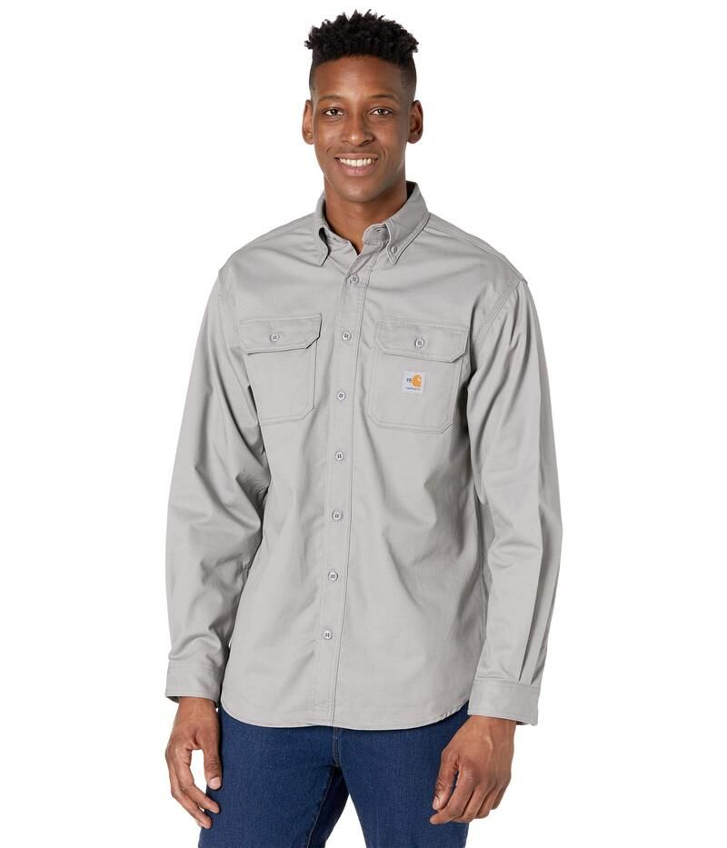 カーハート メンズ トップス シャツ Carhartt FlameResistant FR Classic Twill Shirt Gray グレー