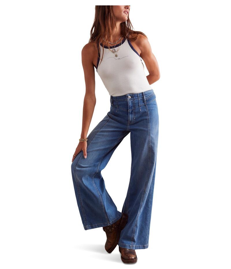 フリーピープル レディース ボトムス デニムパンツ ジーンズ Free People We The Free Libre Wideleg Jeans Goodie Goodie