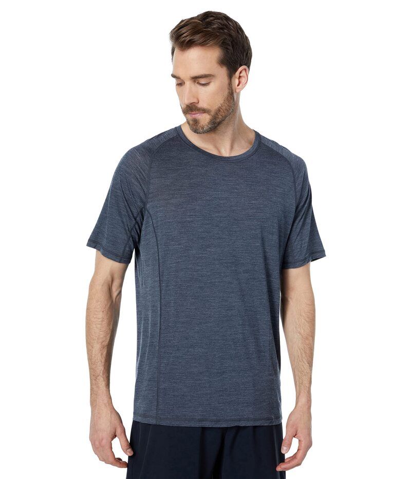 スマートウール メンズ トップス シャツ Smartwool Active Ultralite Short Sleeve Charcoal Heathe チャコール
