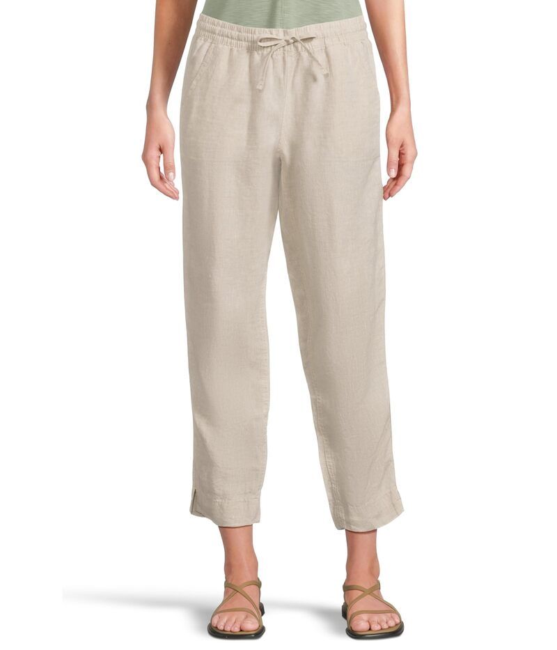 エルエルビーン レディース ボトムス デニムパンツ アンクル リネン LLBean Premium Linen Breezy PullOn Ankle Pants Oatmeal オートミール