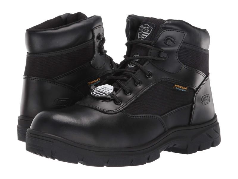 スケッチャーズ メンズ シューズ ブーツ・レインブーツ SKECHERS Work Wascana Linnean Comp Toe Black ブラック