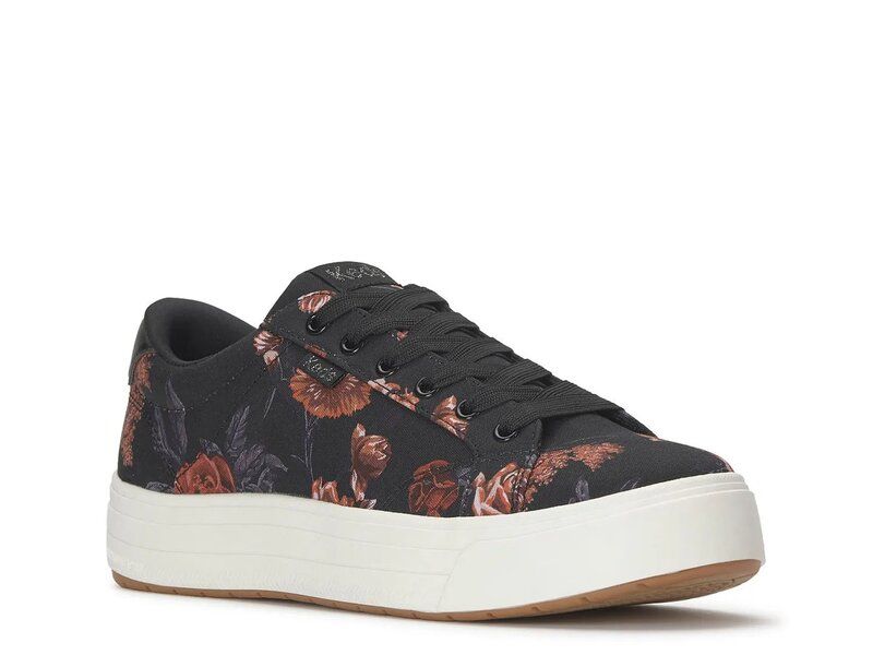ケッズ レディース シューズ スニーカー プラットフォーム Keds Park Platform Sneaker Black Floral Print ブラック