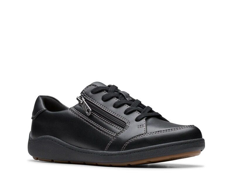 クラークス レディース シューズ スニーカー Clarks Bryianne Bayla Sneaker Black Leather ブラック