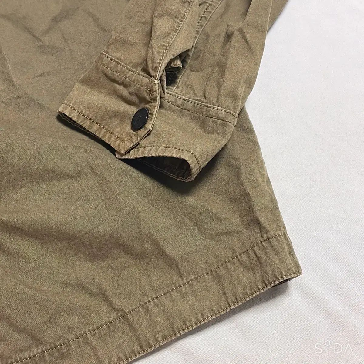 STONE ISLAND ストーンアイランド カーキ ツーポケット オーバ シャツ 