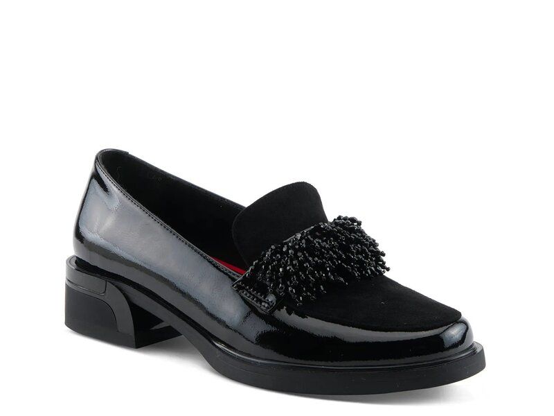 アズーラ レディース シューズ スリッポン・ローファー Azura Go Getter Loafer Black Patent ブラック