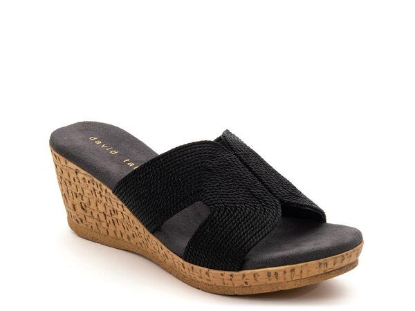 ダイビッドテイト レディース シューズ サンダル David Tate Vikki Wedge Sandal Black ブラック