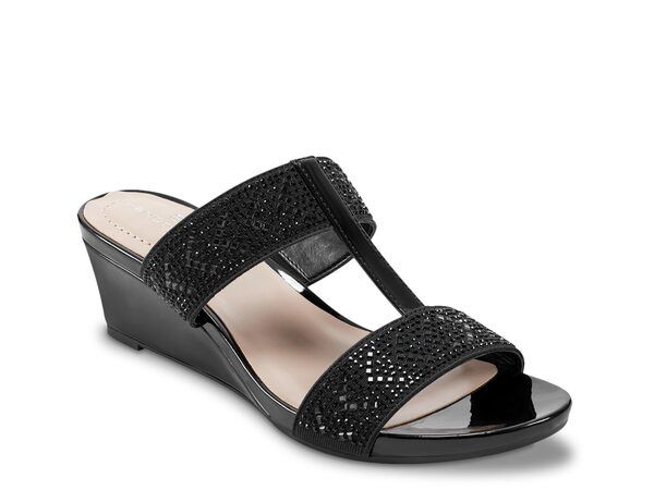 バンドリーノ レディース シューズ サンダル Bandolino Luvit Wedge Sandal Black ブラック