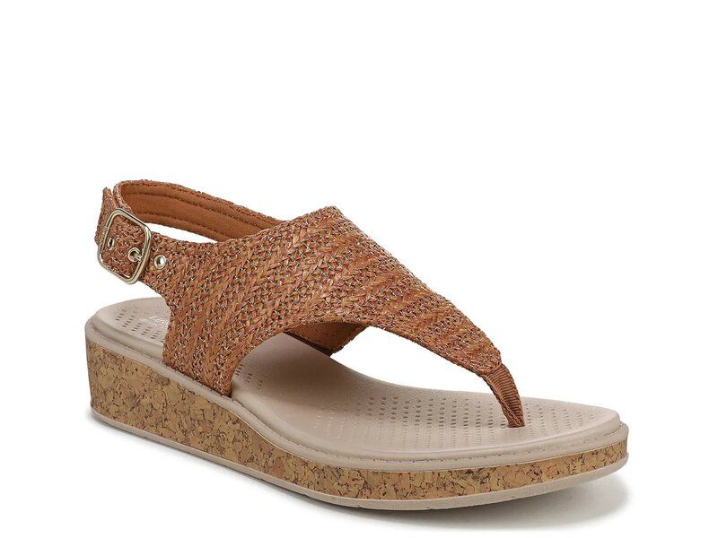 ライフストライド レディース シューズ サンダル LifeStride Beachy Wedge Sandal Brown ブラウン
