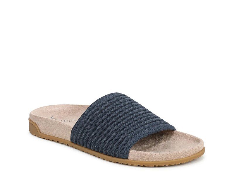 バイオニック レディース シューズ サンダル Vionic Evie Sandal Dark Denim Blue デニム