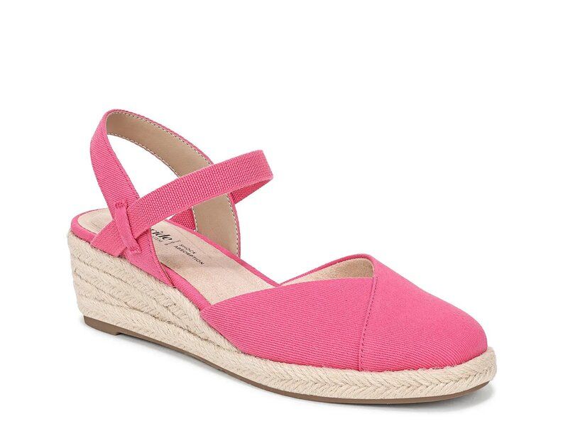 ライフストライド レディース シューズ サンダル LifeStride Pilar Espadrille Wedge Sandal Pink ピンク