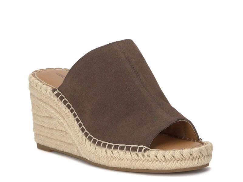 ラッキーブランド レディース シューズ サンダル Lucky Brand Cabriah Espadrille Wedge Sandal Cappuccino Leather