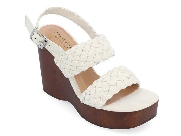 ジュルネ コレクション レディース シューズ サンダル Journee Collection Ayvee Wedge Sandal Taupe トープ