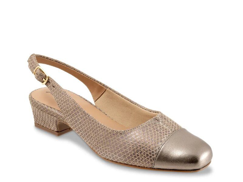 トロッターズ レディース シューズ パンプス Trotters Dea Pump Gold Metallic Snake Print Leather ゴールド