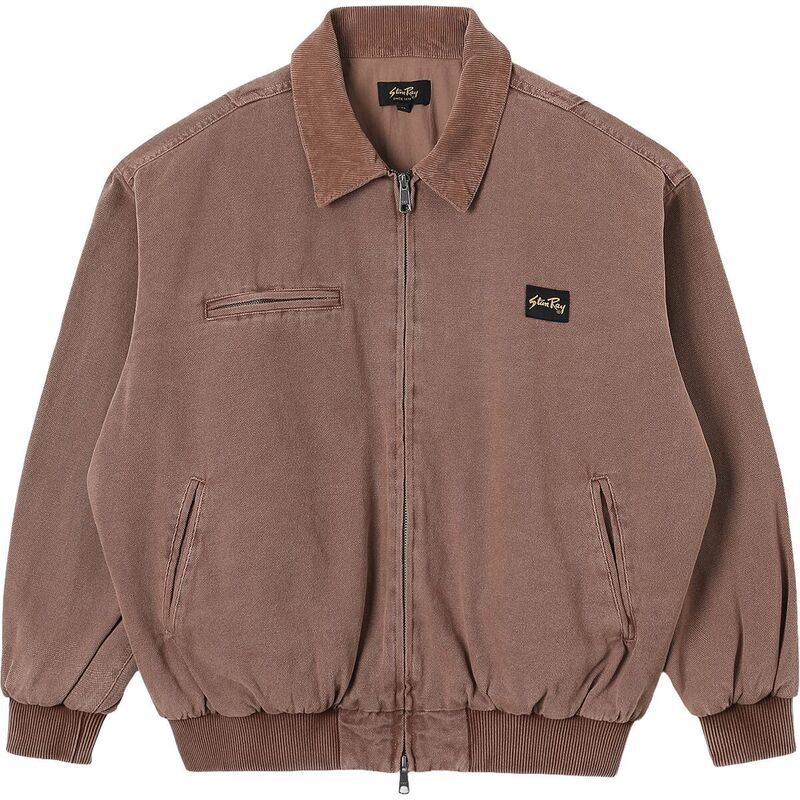 スタンレイ メンズ アウター ジャケット・ブルゾン ジャケット Stan Ray Roughneck Collared Bomber Jacket Mens Washed Acorn
