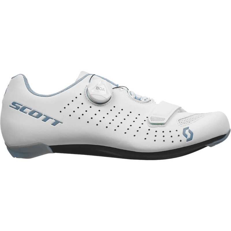 スコット レディース シューズ スニーカー Scott Road Comp BOA Cycling Shoe Womens Matt WhiteLight Blue ホワイト