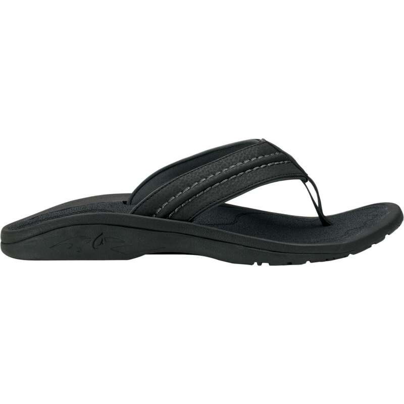 オルカイ メンズ シューズ サンダル Olukai Hokua Flip Flop Mens BlackDark Shadow ブラック