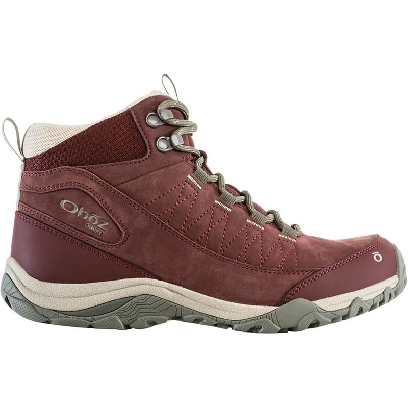 オボズ レディース シューズ ブーツ・レインブーツ Oboz Ousel Mid BDRY Wide Hiking Boot Womens Port