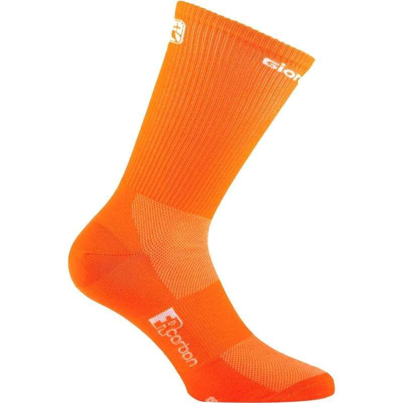 ジョルダーノ メンズ アンダーウェア 靴下 トール Giordana FRC Tall Cuff Socks Orange FluoWhite ホワイト