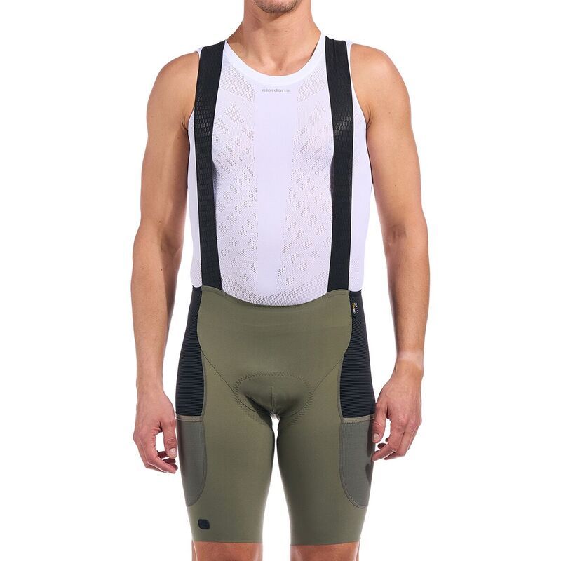ジョルダーノ メンズ ボトムス ハーフパンツ・ショーツ Giordana Beyond Gravel Cargo Bib Short Mens Olive オリーブ