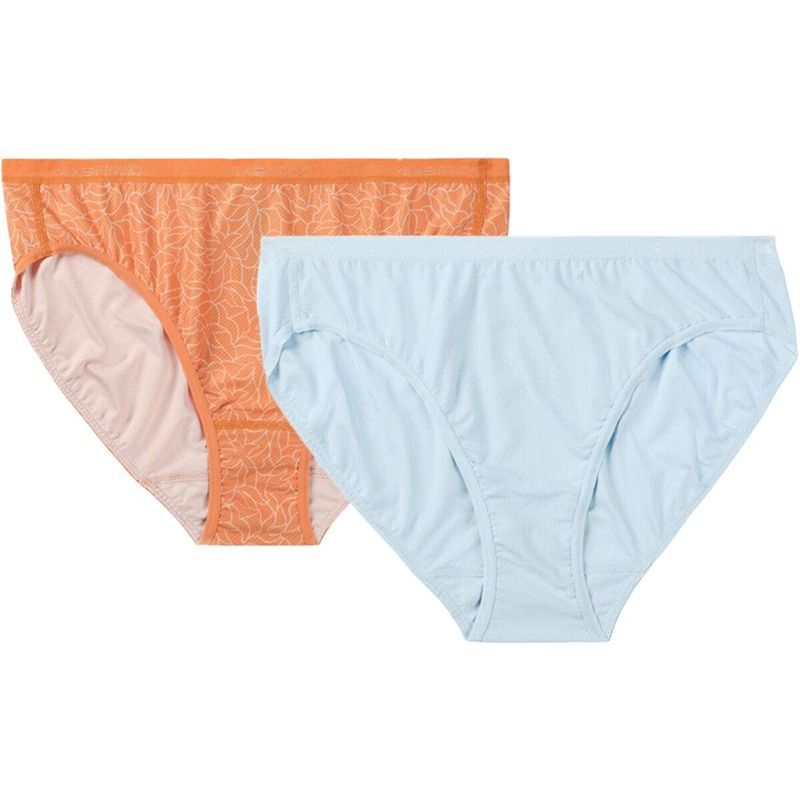 エクスオフィシオ レディース アンダーウェア パンツ ExOfficio GiveNGo 20 Bikini Brief 2Pack Womens Bellini MosaicGlacier Blue