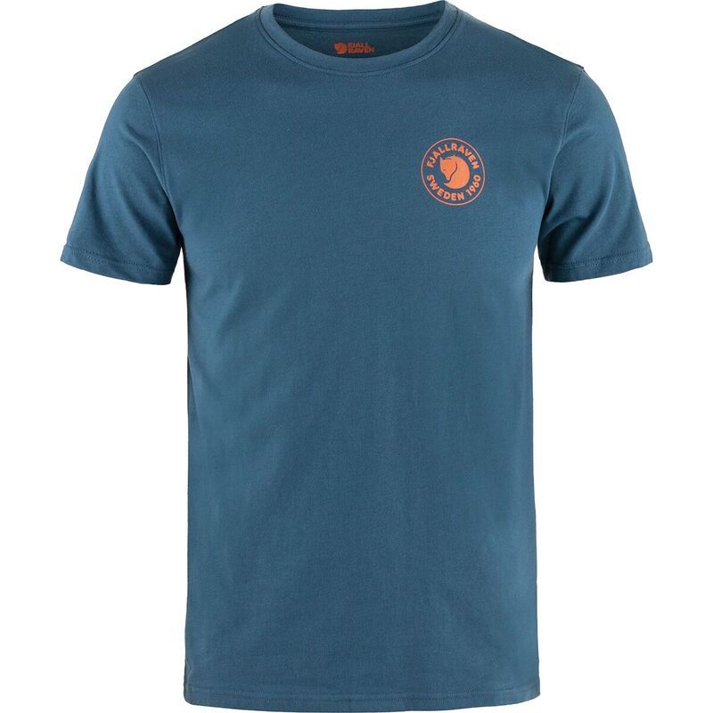 フェールラーベン メンズ トップス Tシャツ ロゴ Fjallraven 1960 Logo TShirt Mens Indigo Blue インディゴ