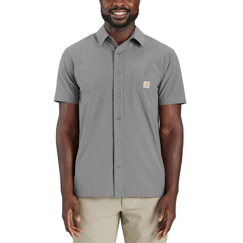 カーハート メンズ トップス シャツ リラックスフィット Carhartt Force Sun Defender Relaxed Fit Lightweight Shirt Mens Steel