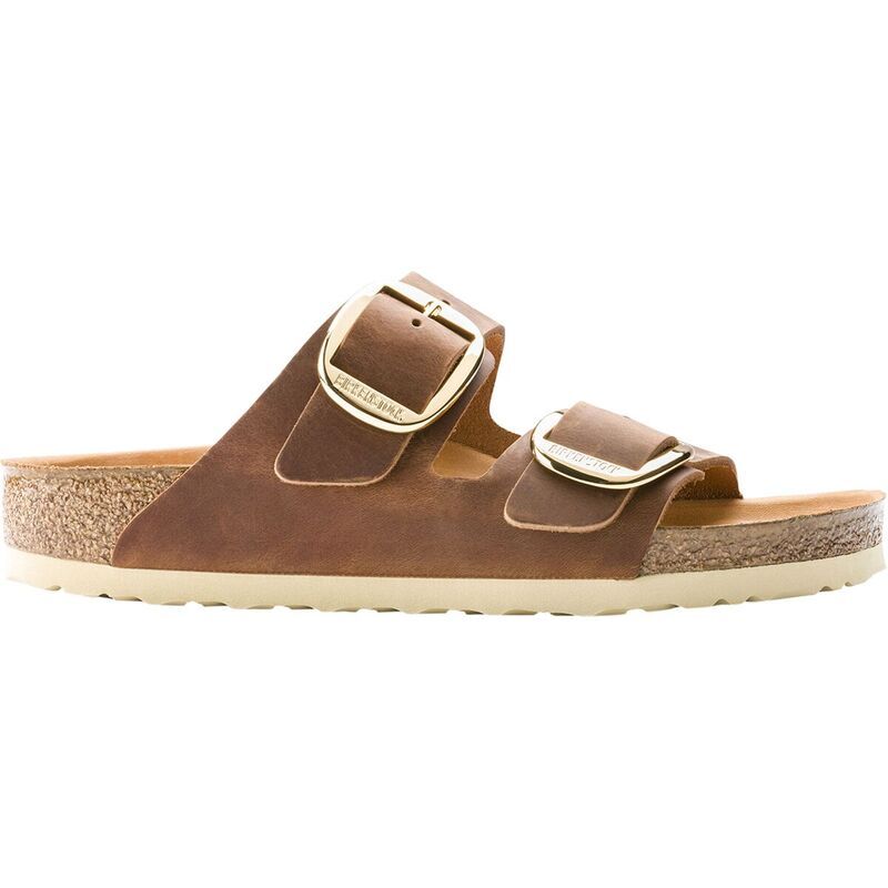 ビルケンシュトック レディース シューズ サンダル レザー Birkenstock Arizona Big Buckle Leather Sandal Womens Cognac Leather