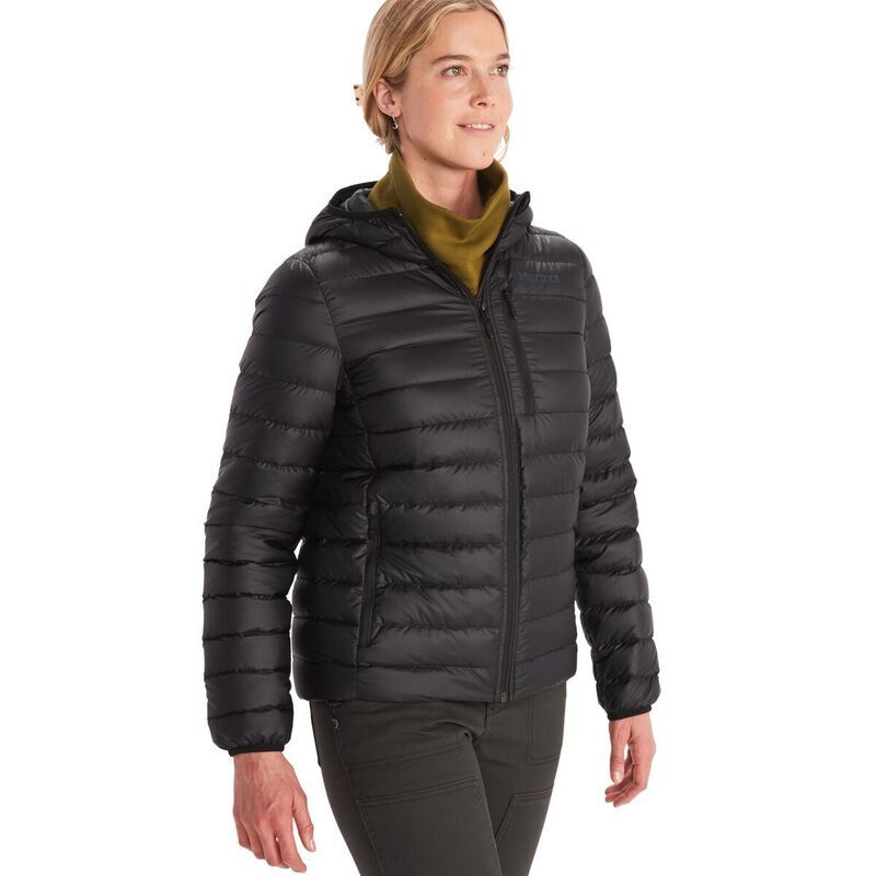 マーモット レディース アウター ジャケット・ブルゾン ダウン ジャケット Marmot Highlander Hooded Down Jacket Womens Black ブラック