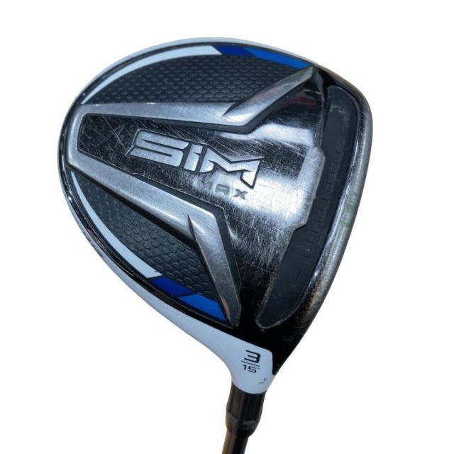【中古】 テーラーメイド SIM MAX 3W フェアウェイウッド FW TENSEI BLUE TM50(FW) (フレックスS) メンズ 男性用 右利き 右用 Cランク ゴルフクラブ