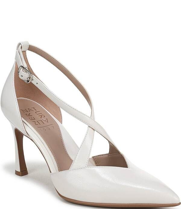 ナチュライザー レディース シューズ パンプス レザー Naturalizer Angelina Leather Pointed Toe Dress Pumps Warm White ホワイト