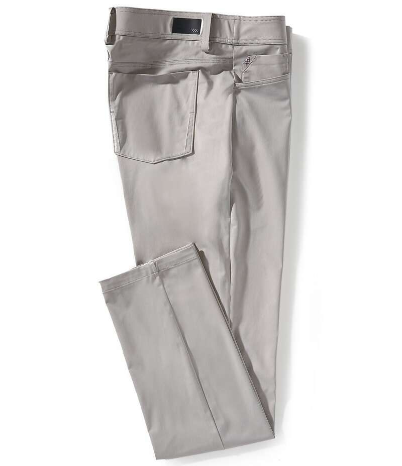 ローヌ メンズ ボトムス カジュアルパンツ スリムフィット パンツ RHONE Slim Fit Commuter Flyweight 5Pocket Pants Light Gray グレー