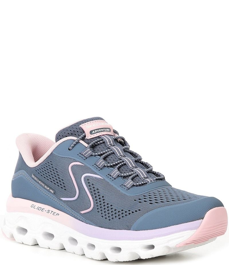 スケッチャーズ レディース シューズ スニーカー Skechers Womens Hands Free SlipIns GlideStep Sole Sneakers Slate スレート