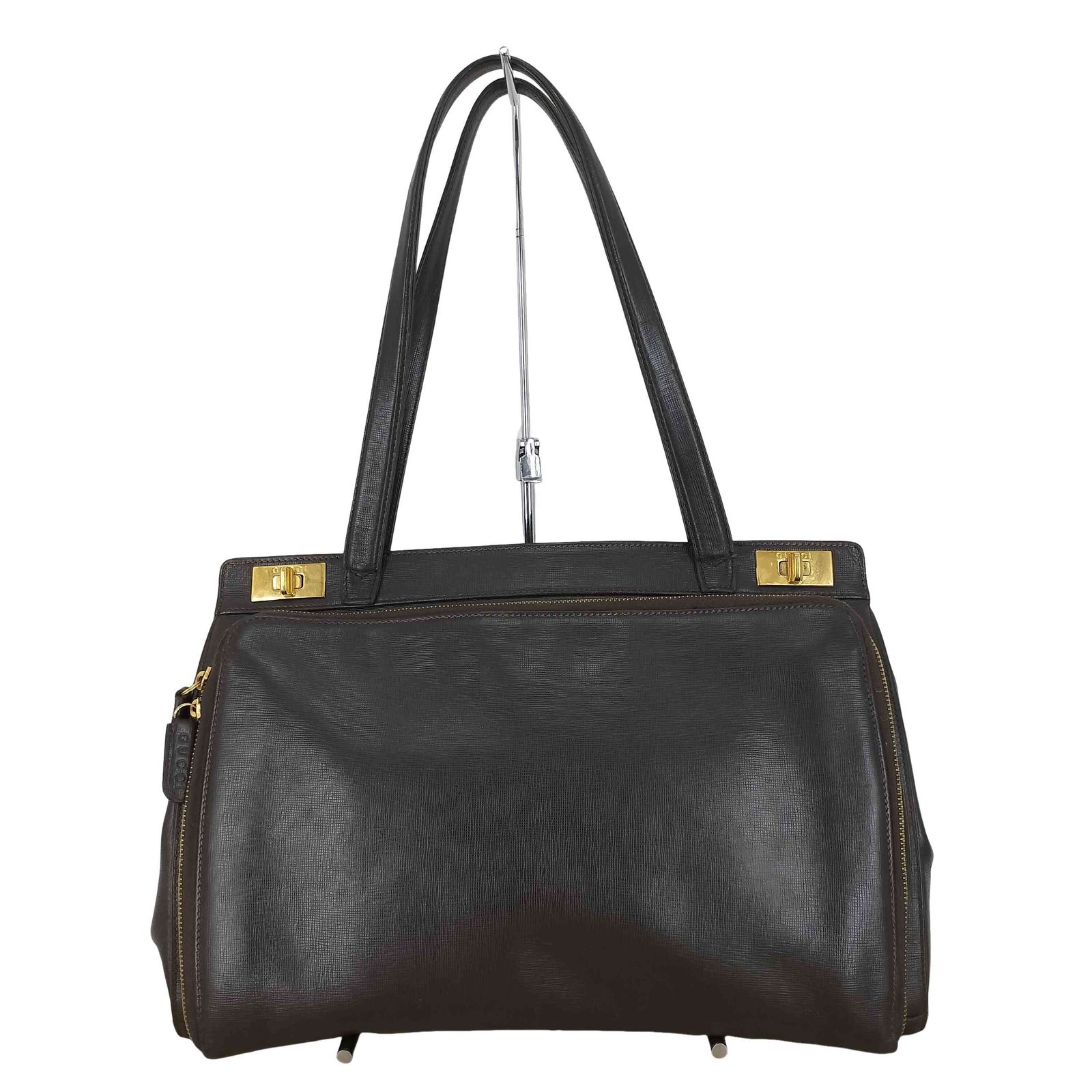 グッチ GUCCI OLD オールド レザー トートバッグ ハンドバッグ レディース 表記無