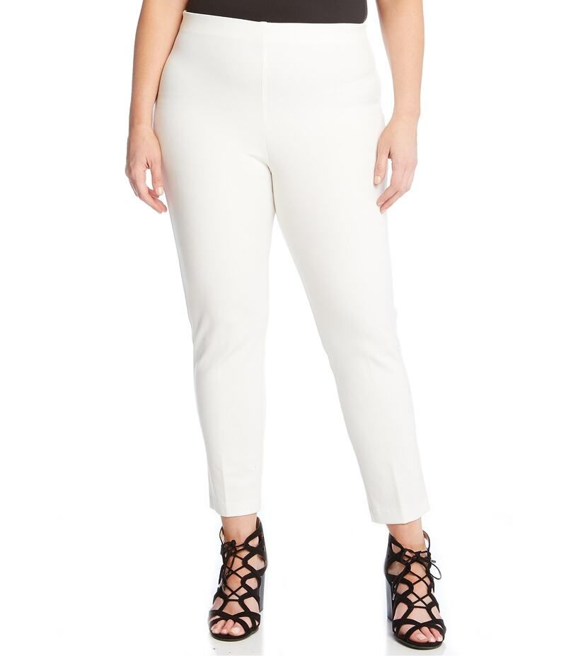 カレンケーン レディース ボトムス カジュアルパンツ プラスサイズ パンツ Karen Kane Plus Size Piper Mid Rise Skinny Pants Off White オフホ