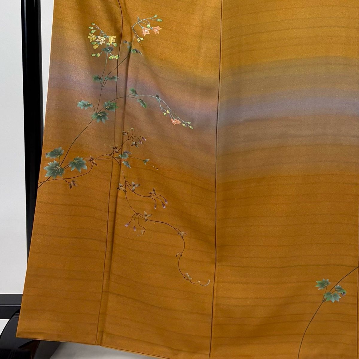 訪問着 身丈166.5cm 裄丈66.5cm M 袷 落款 枝花 金通し ぼかし 