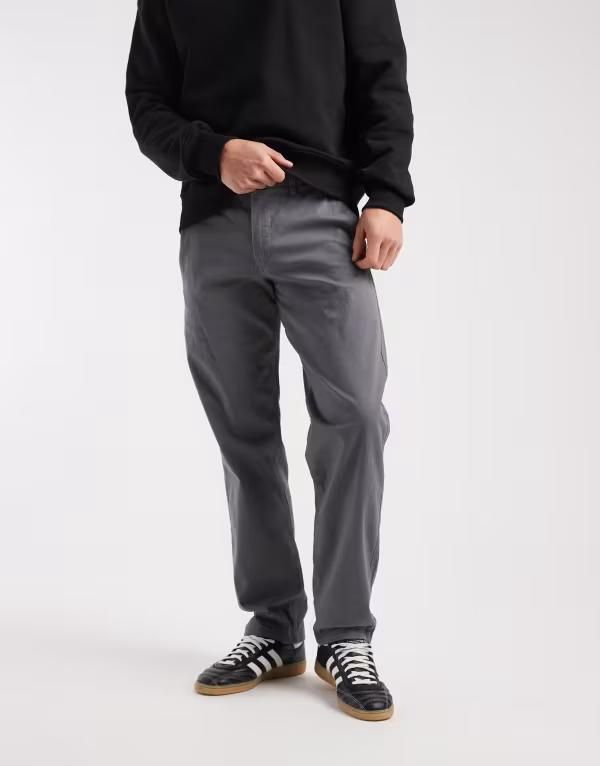 ジャック アンド ジョーンズ メンズ ボトムス カジュアルパンツ Jack Jones Kane loose fit chino pants Castlerock グレー