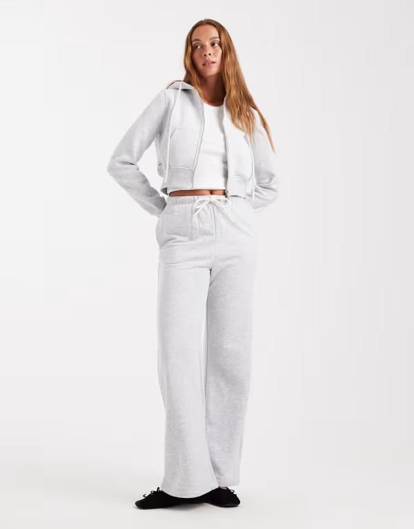 コットンオン レディース ボトムス カジュアルパンツ ワイドレッグ パンツ スウェットパンツ フリース Cotton On classic fleece wide leg sweatpants in