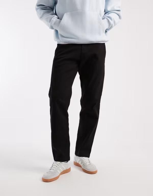 ジャック アンド ジョーンズ メンズ ボトムス カジュアルパンツ Jack Jones Kane loose fit chino Black ブラック