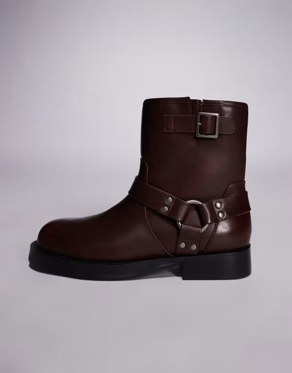 エイソス メンズ シューズ ブーツ・レインブーツ チェルシーブーツ チェルシー ASOS DESIGN pull on chelsea boots with silvertone hardware B