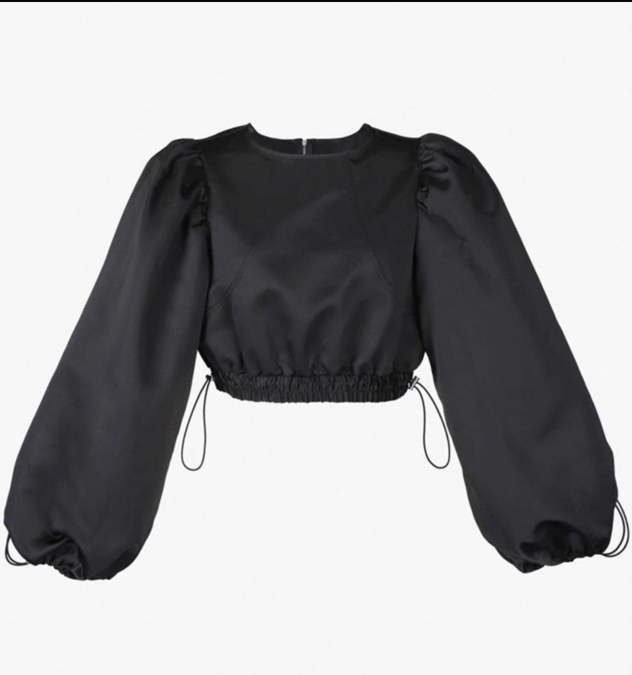 新品 Bibiy ELOISE TOP サテン バルーン袖 トップス ブラウス ブラック