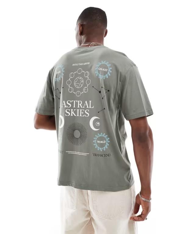 オンリーアンドサンズ メンズ トップス Tシャツ リラックスフィット プリント シャツ ONLY SONS relaxed fit Tshirt with solar back print Casto
