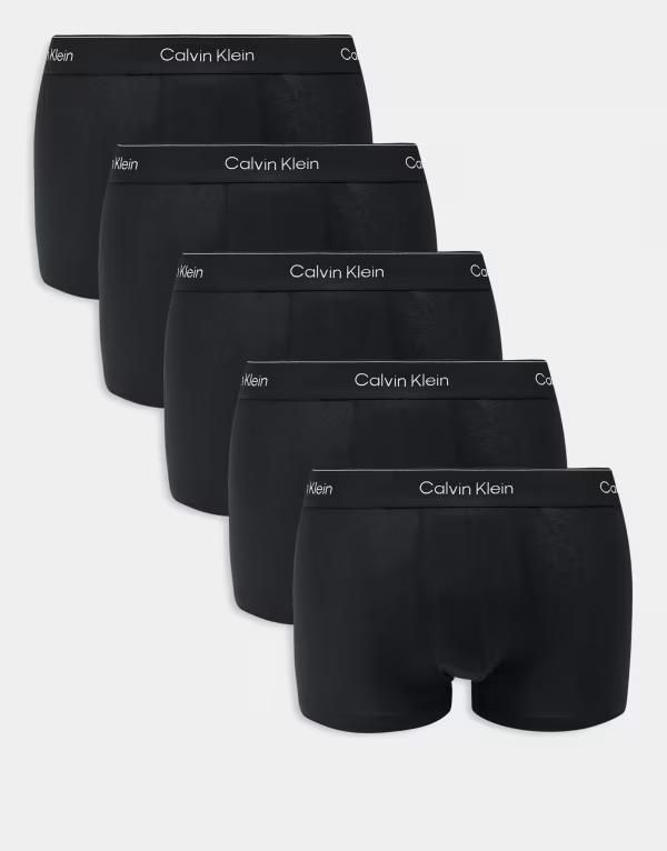 カルバンクライン メンズ アンダーウェア トランクス コットン Calvin Klein Icon Cotton Stretch 5 pack boxer briefs Black ブラック