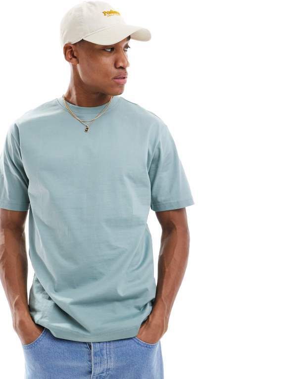オンリーアンドサンズ メンズ トップス Tシャツ リラックスフィット シャツ ONLY SONS relaxed fit tshirt in sage Chinois green グリーン