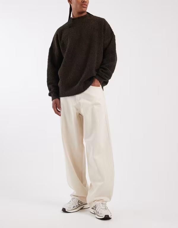 レディファインド レブル メンズ ボトムス デニムパンツ ジーンズ Redefined Rebel baggy denim jeans Offwhite オフホワイト