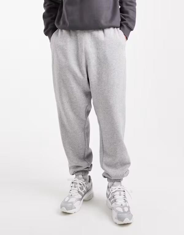 エイソス メンズ ボトムス カジュアルパンツ パンツ スウェットパンツ ASOS DESIGN essential slim sweatpants in heather Gray Heather グレ