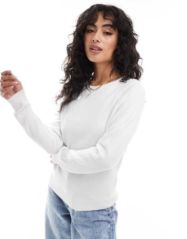 ヴェロモーダ レディース アウター ニット・セーター Vero Moda round neck jumper cloud dancer ホワイト